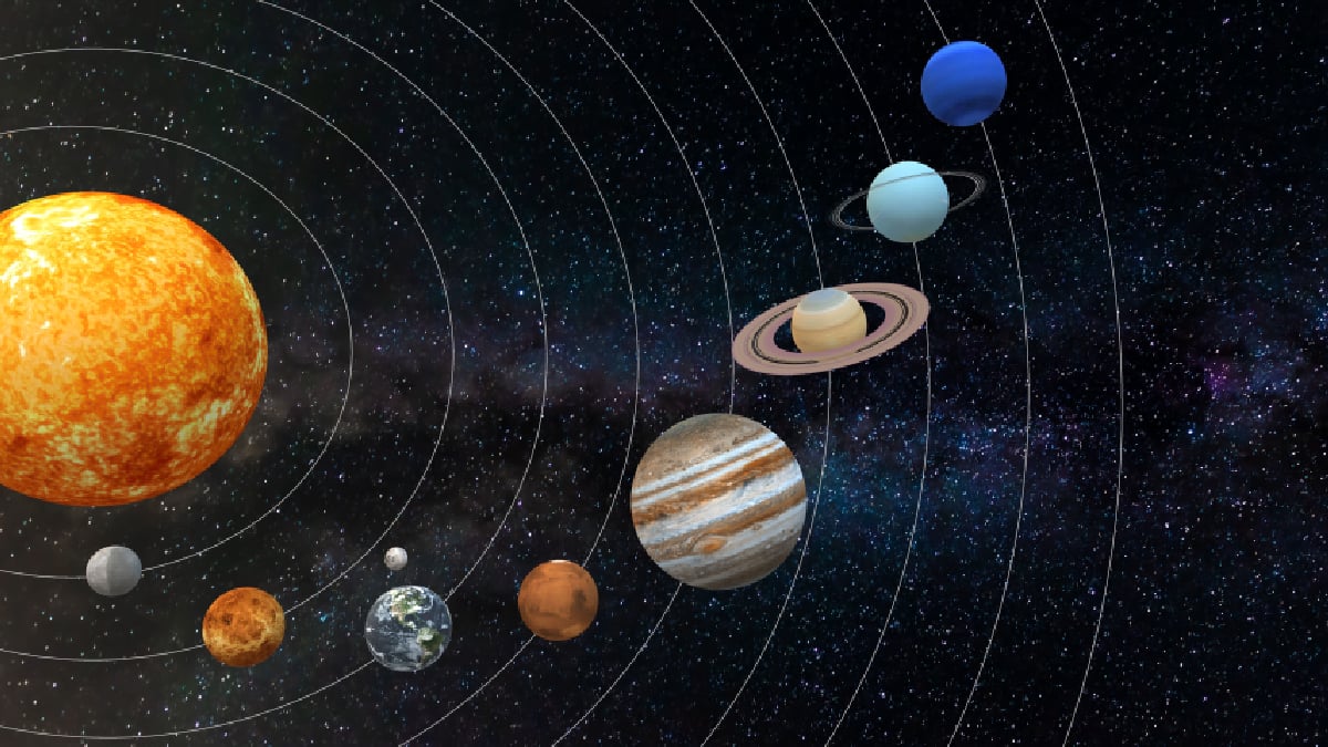 étoiles dans système solaire