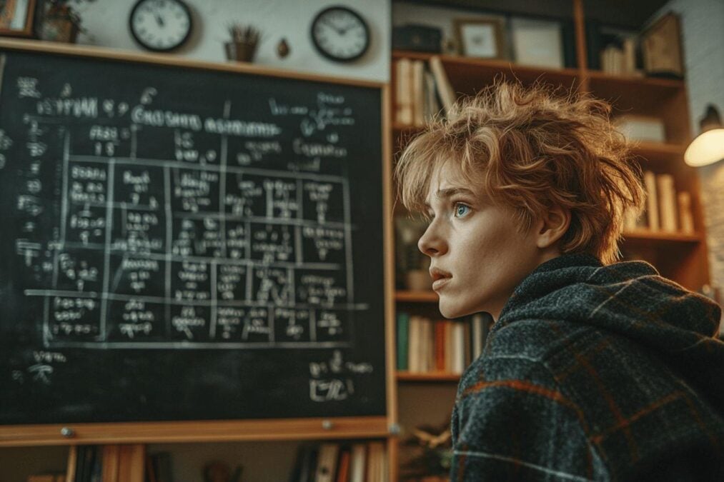 Jeune élève concentré dans une salle de classe