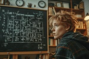 Jeune élève concentré dans une salle de classe