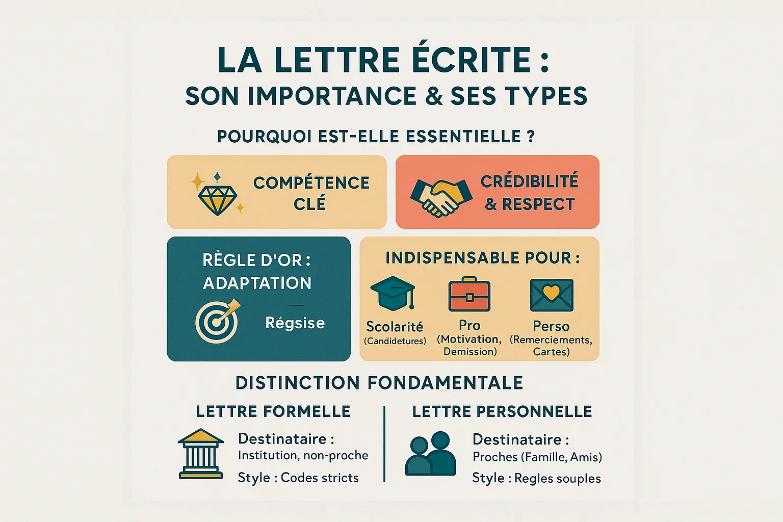Illustration sur <strong>l'importance des lettres</strong>