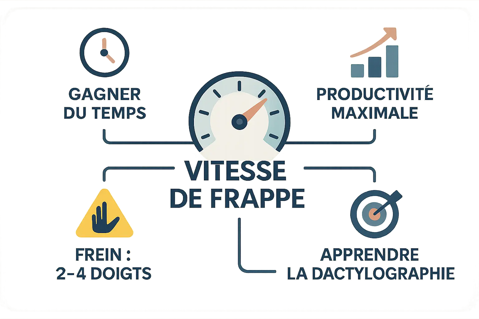 Illustration des bénéfices de la vitesse de frappe